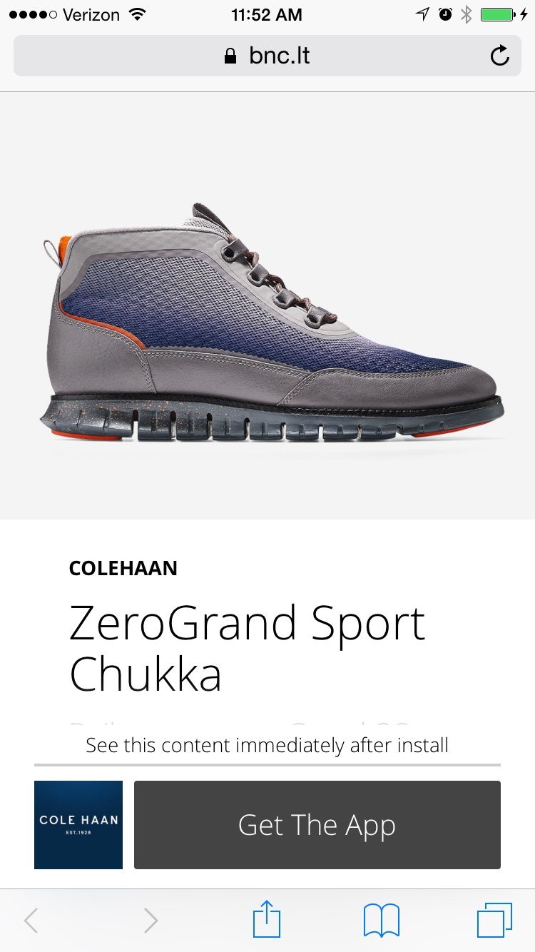 Cole Haan Deepview on Spotlight Search