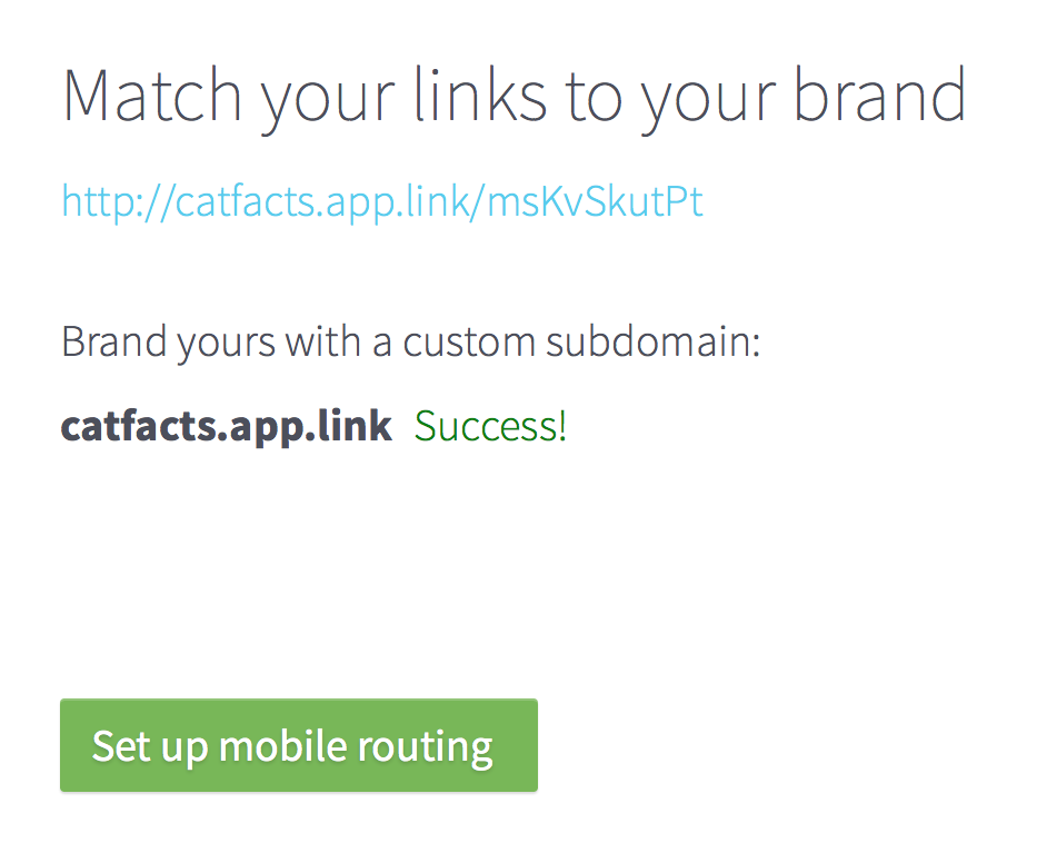 Custom Subdomain