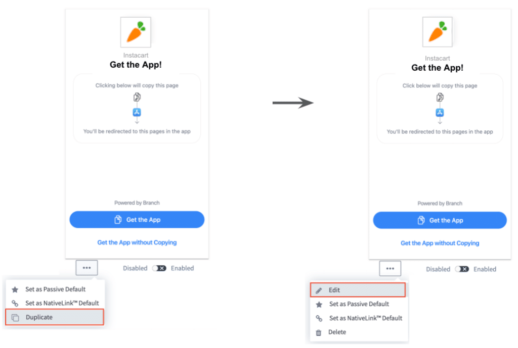 NativeLink default template duplication