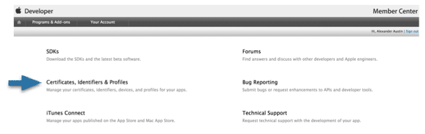 Apple Developer Portal for Universal Links